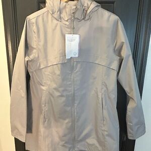 NWT - size large tan Mondetta jacket with removable hood.